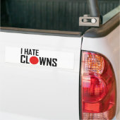 ich hasse Clowns Autoaufkleber (Auf Lkw)