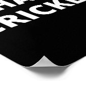 Ich hasse Cricket  Poster (Ecke)