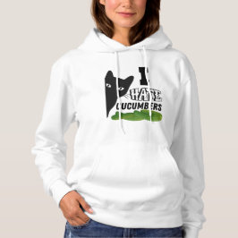ICH HASSE CUCUMBERS CAT HOODIE
