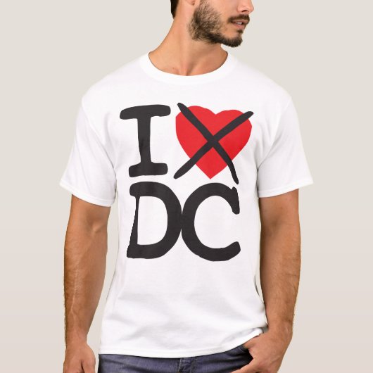 Ich hasse DC - Bezirk Columbia T-Shirt (Vorderseite)
