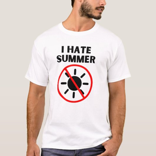 Ich hasse den Sommer T-Shirt (Vorderseite)