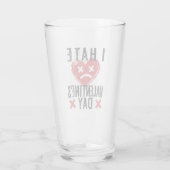 Ich hasse den Valentinstag Glas (Rückseite)