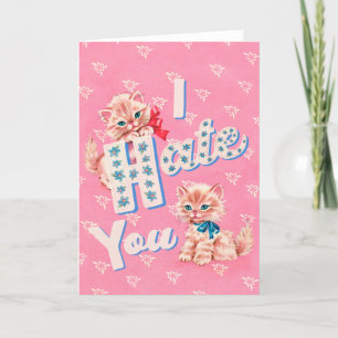 Ich hasse dich feiertagskarte