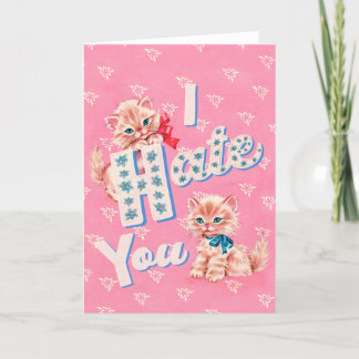 Ich hasse dich feiertagskarte