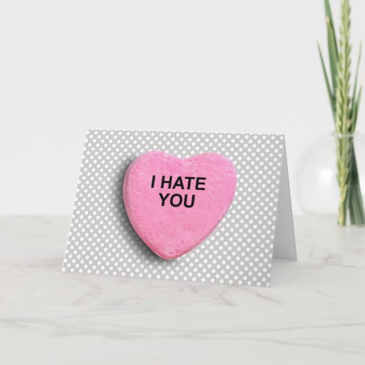 ICH HASSE DICH FEIERTAGSKARTE (Vorderseite)