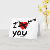 Ich hasse dich karte (Gelbe Blume)