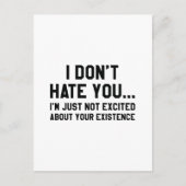 Ich hasse dich nicht postkarte (Vorderseite)