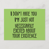 Ich hasse dich nicht postkarte (Vorderseite)