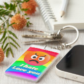 Ich hasse dich, wenn ich dich Liebe Schlüsselanhänger (Vorderseite rechts)