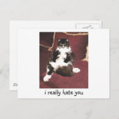 Ich hasse dich wirklich postkarte (Vorne/Hinten)