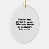 Ich hasse die Schule nicht. Keramikornament (Rechts)