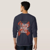 ICH HASSE DOPPELGESICHT SWEATSHIRT (Schwarz voll)