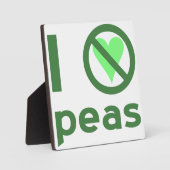 Ich hasse Erbsen Fotoplatte (Vorderseite)