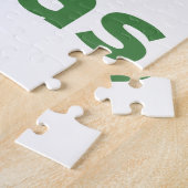 Ich hasse Erbsen Grüner Text Puzzle (Seite)