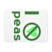 Ich hasse Erbsen Magnet (Horizontal)