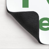 Ich hasse Erbsen Mousepad (Ecke)