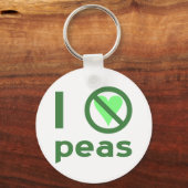 Ich hasse Erbsen Schlüsselanhänger (Vorderseite)