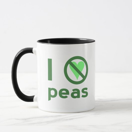Ich hasse Erbsen Tasse (Links)