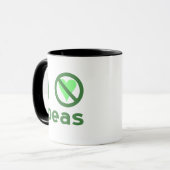 Ich hasse Erbsen Tasse (Vorderseite Links)