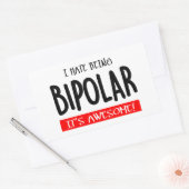 Ich hasse es, bipolar zu sein rechteckiger aufkleber (Umschlag)