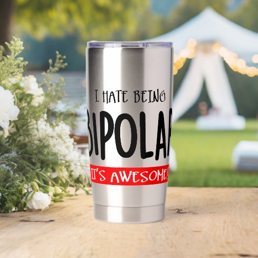 Ich hasse es, bipolar zu sein thermobecher (Hochzeit (gedreht))