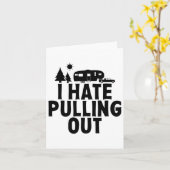 Ich hasse es, Camping 5. Rad Camper Rv Cam abzuzie Karte (Gelbe Blume)