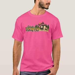 Ich hasse es, Camping-Retro-Vintag-Camper abzuzieh T-Shirt