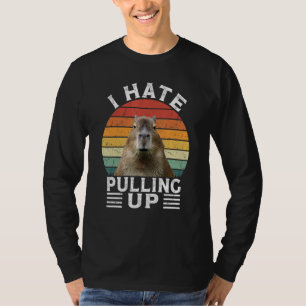 Ich hasse es, Capybara gort Meme Nagetier Vinta h T-Shirt