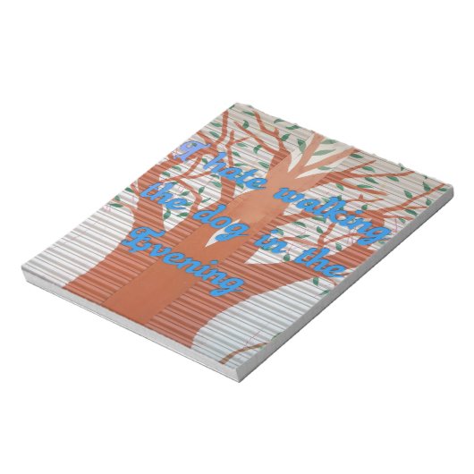 Ich hasse es, den Hund im Abend zu laufen. Notizblock (Rotiert)