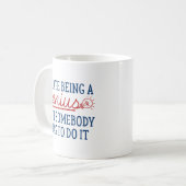 Ich hasse es, ein Genie zu sein Kaffeetasse (Vorderseite Links)