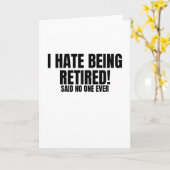 Ich hasse es, erschöpft zu sein - Sonnenruhestand Karte (Gelbe Blume)