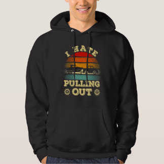 Ich hasse es, Retro-Bootfahren Boots Kapitän 1 her Hoodie