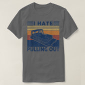 Ich hasse es, Retro-Bootsführer für T-Shirt (Design vorne)