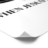 Ich hasse es, wenn Jesus Dinosaurier in meinem Hau Poster (Ecke)