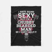 Ich hasse es, Y zu sein, aber ich bin ein bärtiger Fleecedecke (Vorderseite)