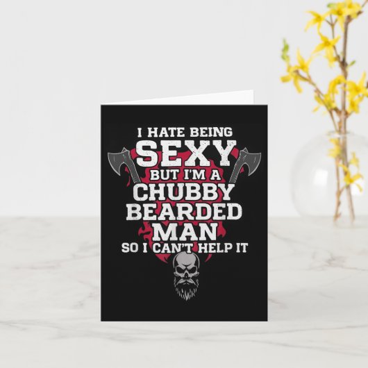 Ich hasse es, Y zu sein, aber ich bin ein bärtiger Karte (Gelbe Blume)