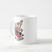 Ich hasse Feedback Funny Guitar Puff Kaffeetasse (Vorderseite Links)