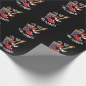 Ich Hasse Feedback Funny Guitar Pun Dark BG Geschenkpapier (Ecke)