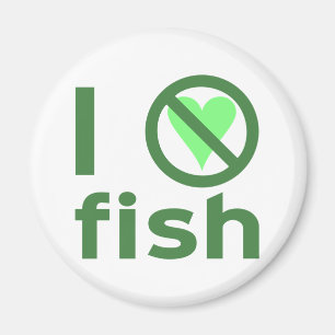 Ich hasse Fisch Magnet