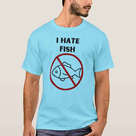 Ich hasse Fisch T-Shirt (Vorderseite)