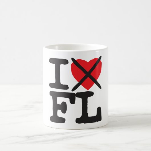 Ich hasse FL - Florida Kaffeetasse (Mittel)