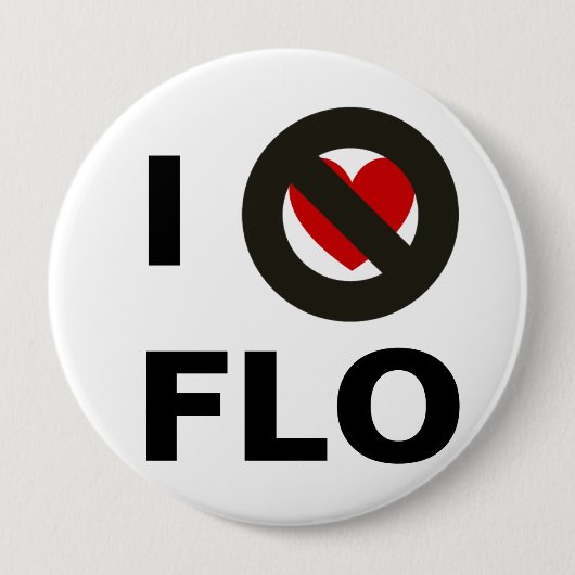 Ich hasse Flo Button (Vorderseite)