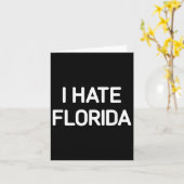 Ich hasse Florida, lustig, Witze, sarkastisch Karte (Gelbe Blume)