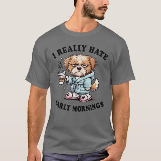 Ich hasse frühe Morgenstunden wirklich lustiger Ka T-Shirt