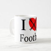 Ich hasse Fußball Kaffeetasse (Vorderseite Links)