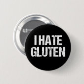 Ich hasse Gluten Button (Vorne & Hinten)