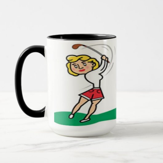 Ich hasse Golf! Ich Liebe Golf! Tasse (Links)