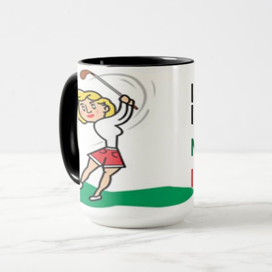 Ich hasse Golf! Ich Liebe Golf! Tasse (Vorderseite Links)