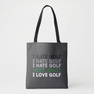 Ich hasse Golf Schöner Schlag Ich liebe Golf Golfl Tasche