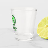 Ich hasse Grünkohl Text Schnapsglas (Rechts)
